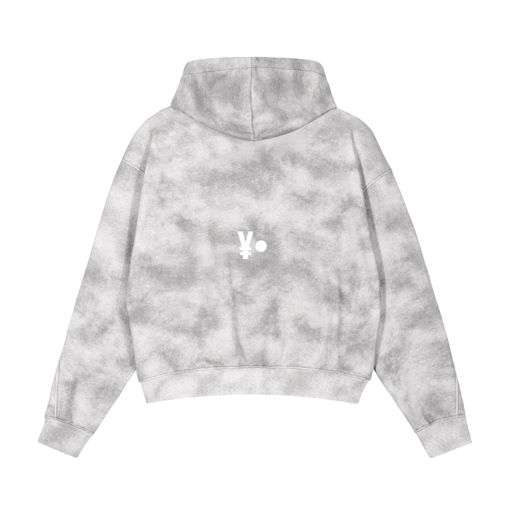 Journey Dirty Washed Zip-Up Fleece Hoodie